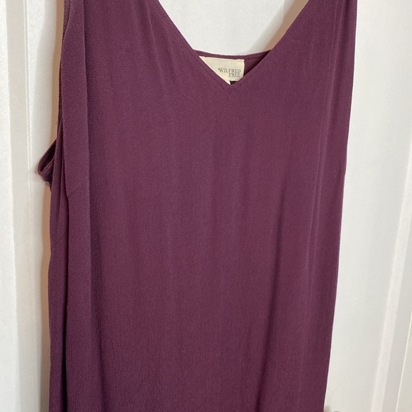 Wilfred Deep Purple Burgundy Thin Strap mini shift dress - VNeck - Med - - Picture 5 of 7